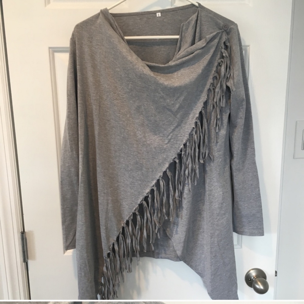 Fringe wrap top